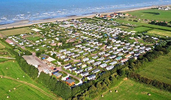 Seaside campsite in Normandy