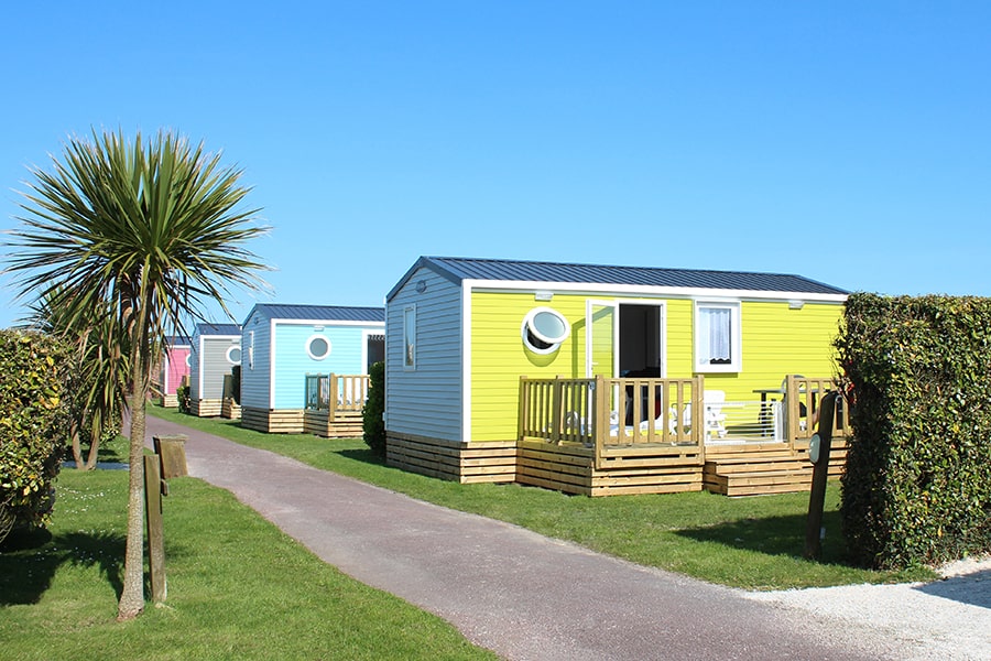 location mobil home camping normandie promotie stacaravan Normandië