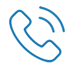 icône téléphone bleu et blanc phone icon