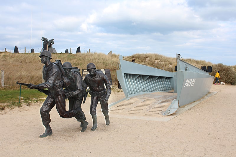 Utah beach hommage marine américaine