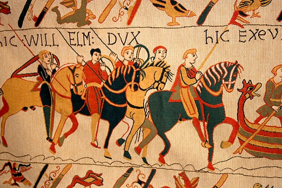 bayeux_tapisserie&reproduction21©CALVADOS-TOURISME_libre Wandteppich von Bayeux
