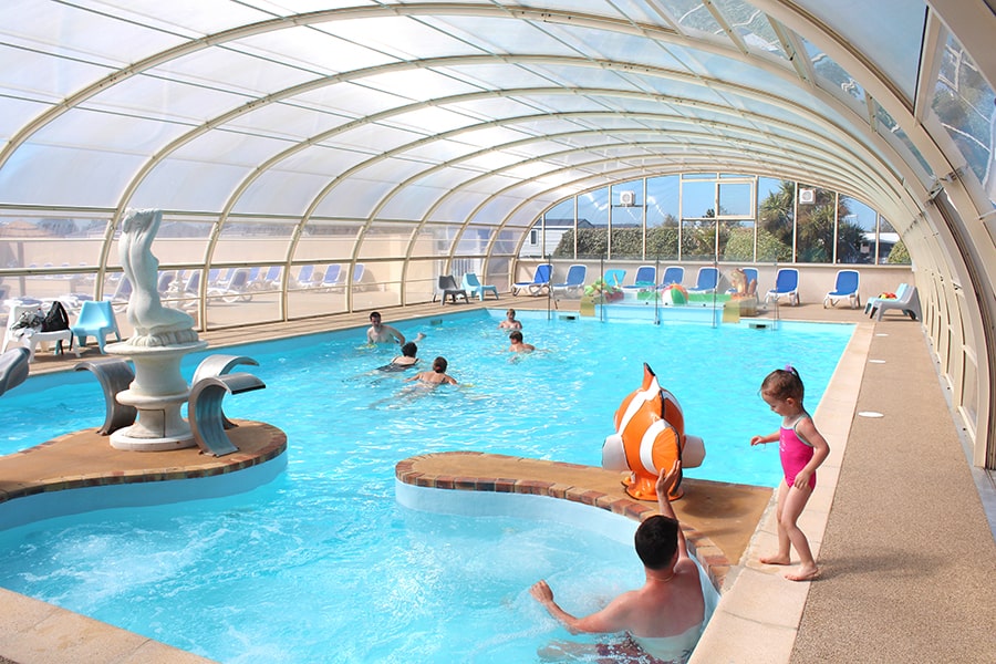piscine couverte chauffée camping normandie paddle camping normandie