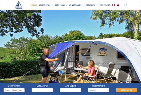 Website ouest normandie camping