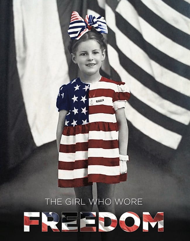 Projektion des Films the girl who wore freedom